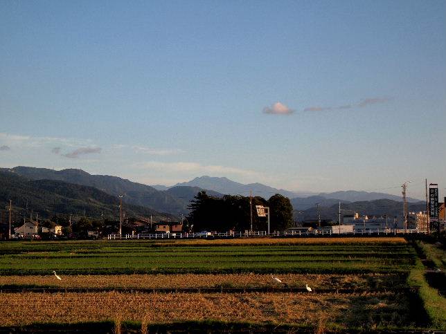 霊峰白山がクッキリ見えます