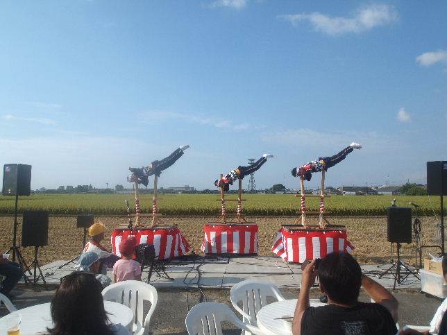 野々市市消防団のハシゴ登りは勇み鳶です